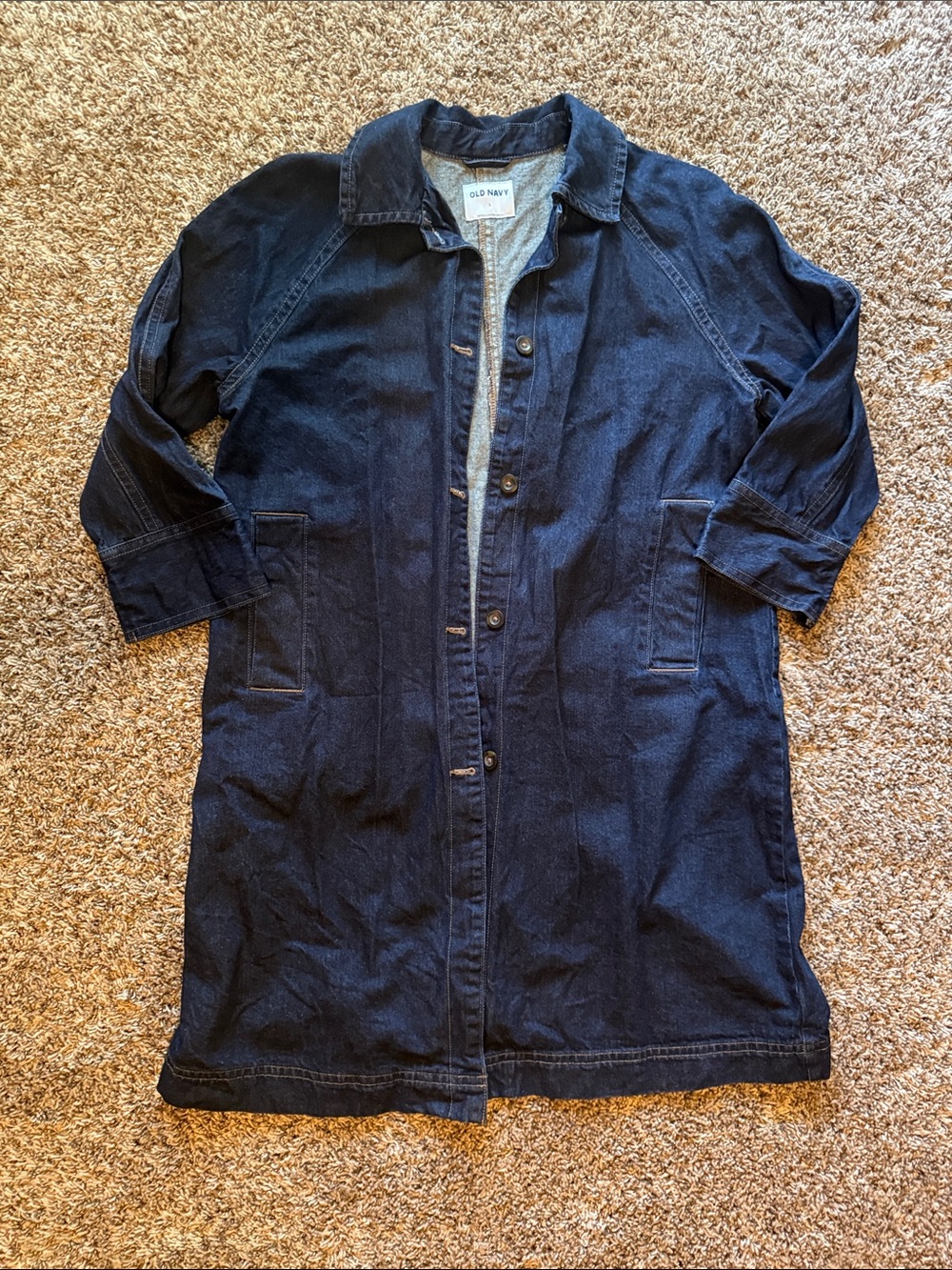 Old navy denim trench coat